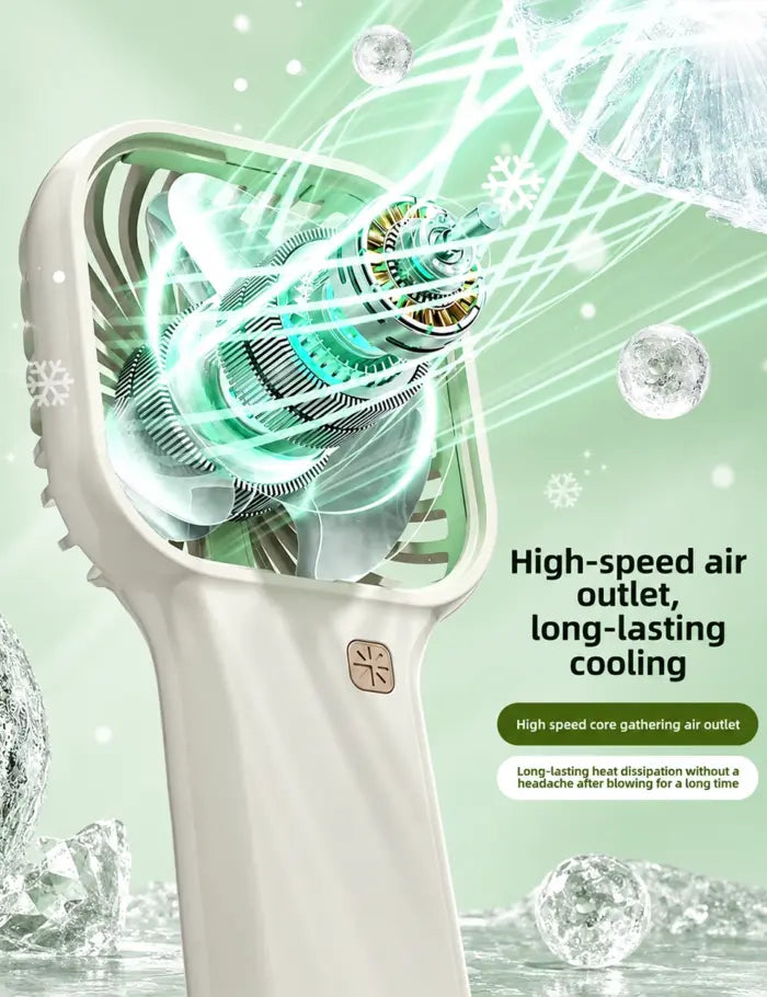6-Speed USB Rechargeable Mini Handheld & Desk Fan