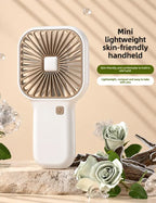 6-Speed USB Rechargeable Mini Handheld & Desk Fan
