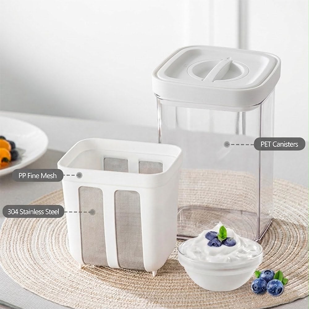 Household Yogurt Strainer & Multi-Purpose Whey Separator Box